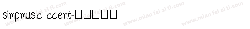 simpmusic ccent字体转换